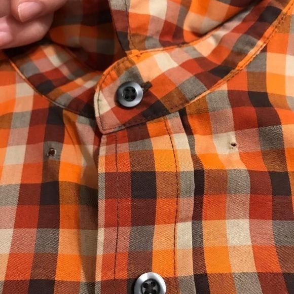 Saddlebred XL Orange Long Sleeve Button Down Shirt - Picture 8 of 10